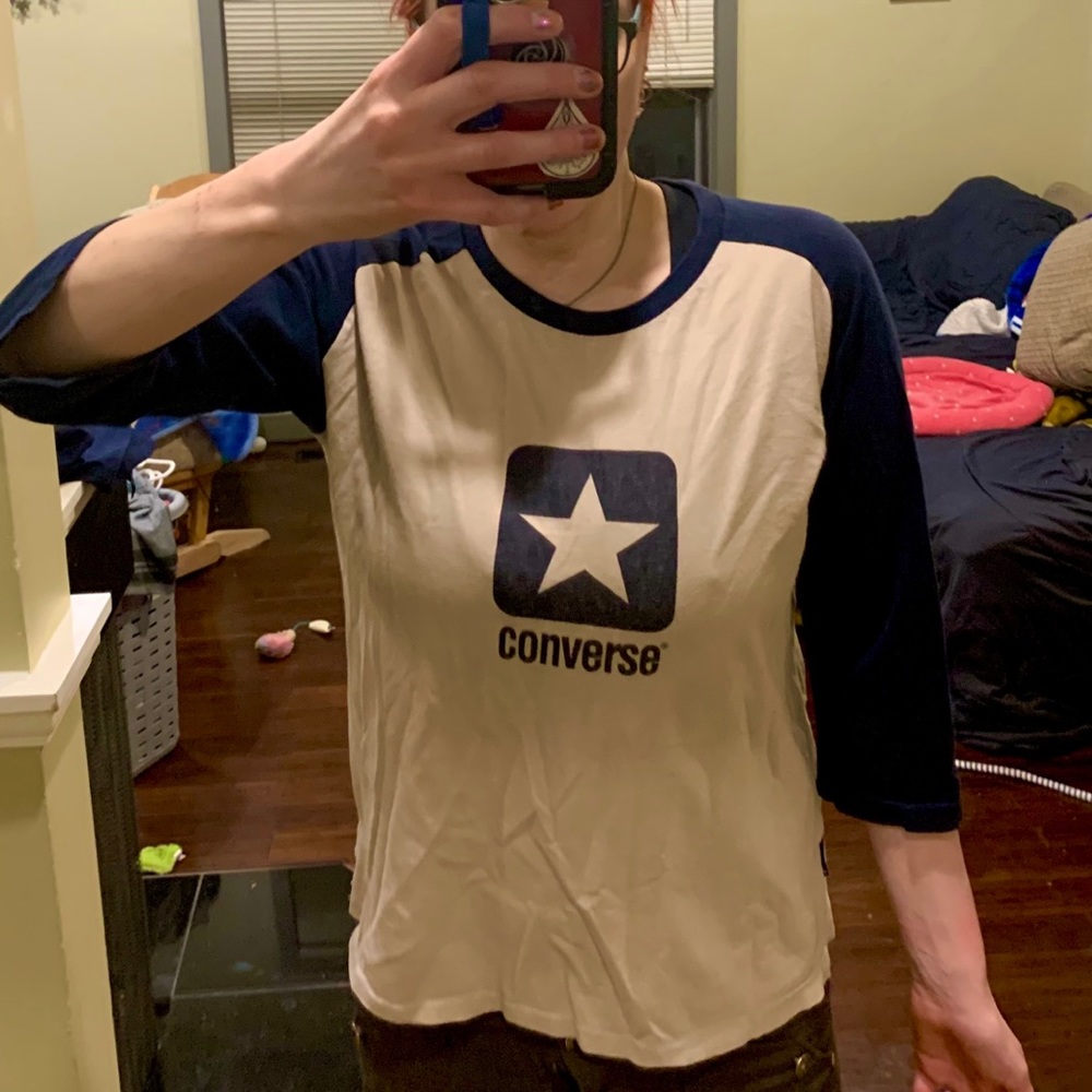 Converse 3/4 sleeve retro shirt